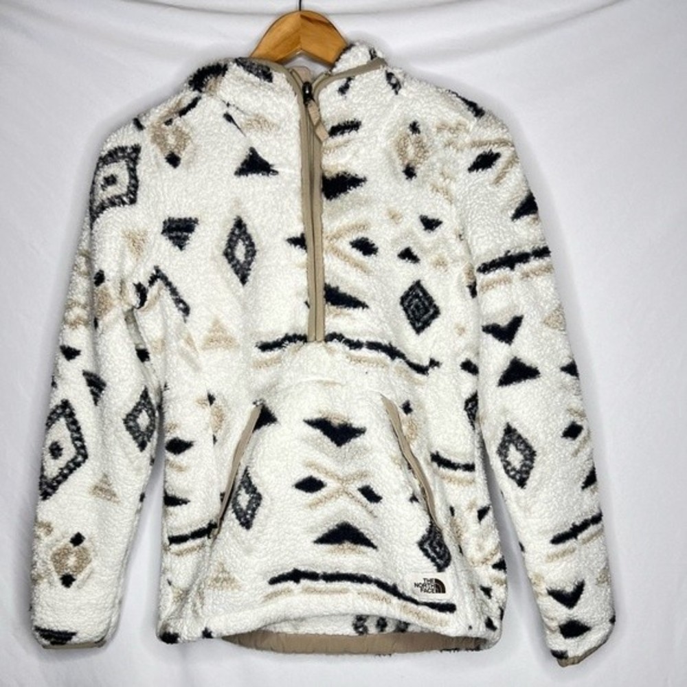 The North Face Fleece Hooded Pullover Quarterzip Size XS